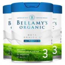 【澳洲直邮】BELLAMY'S贝拉米白金版有机A2婴儿配方奶粉3段800g(12个月以上) 3/6罐装可选